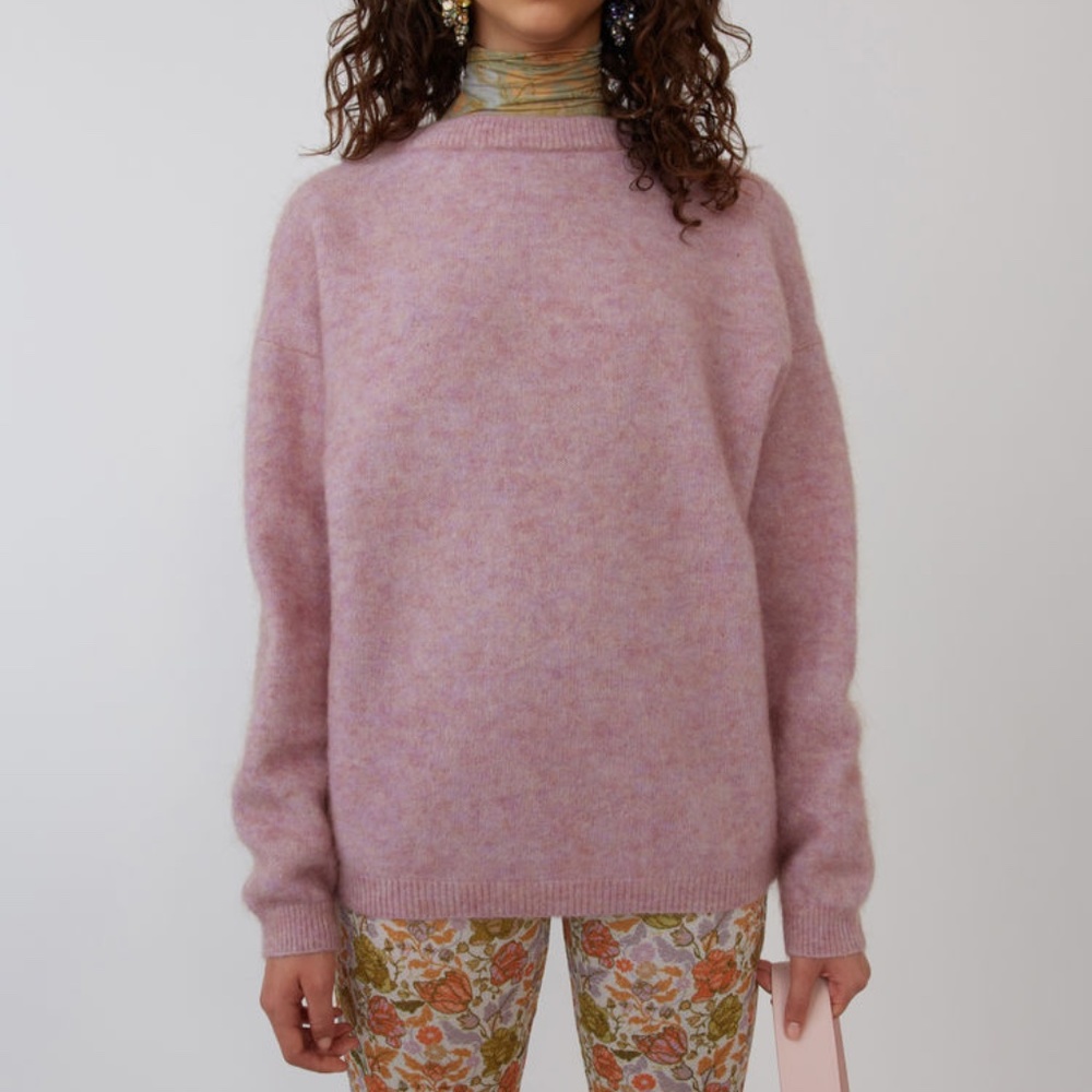 Acne Studios Dramatic Mohair Sweater - Dusty Pink